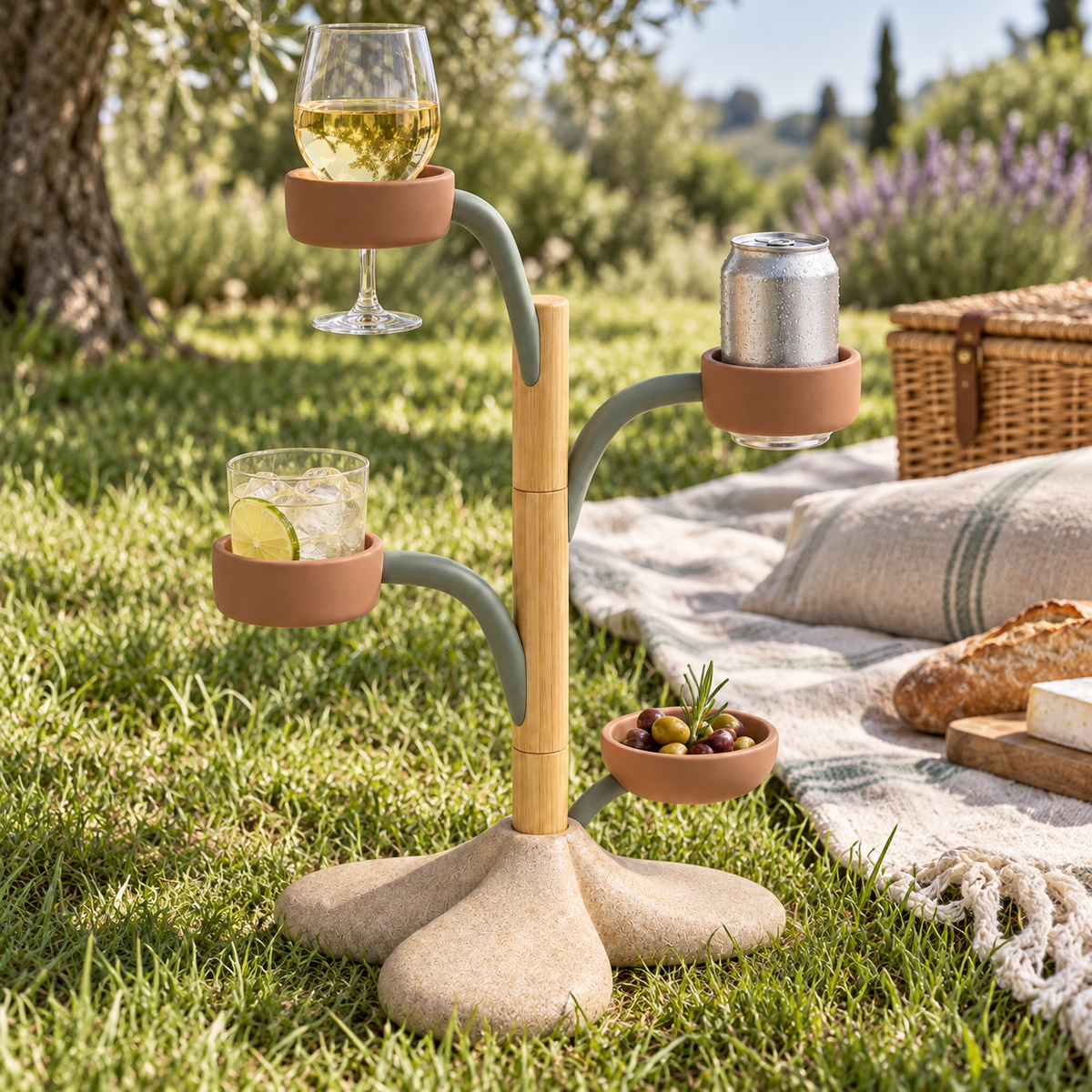 Porte-Verres Racine – Support extérieur pour boissons