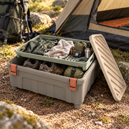Boîte Strates Aérée – Rangement ventilé de camping