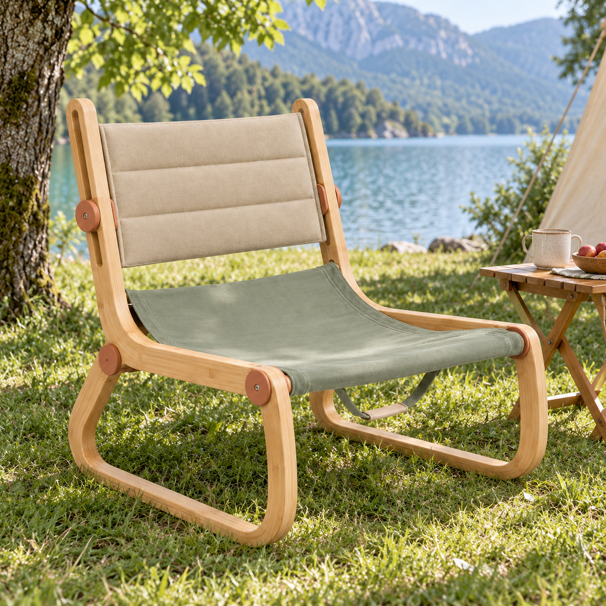 Fauteuil Ruban Pliant – Assise confortable de plein air
