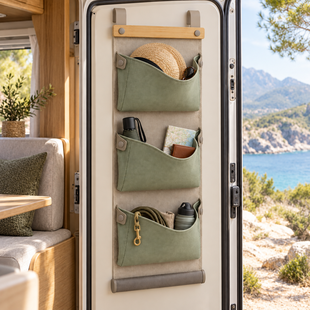 Organiseur Porte Sillage – Rangement suspendu pour camping-car