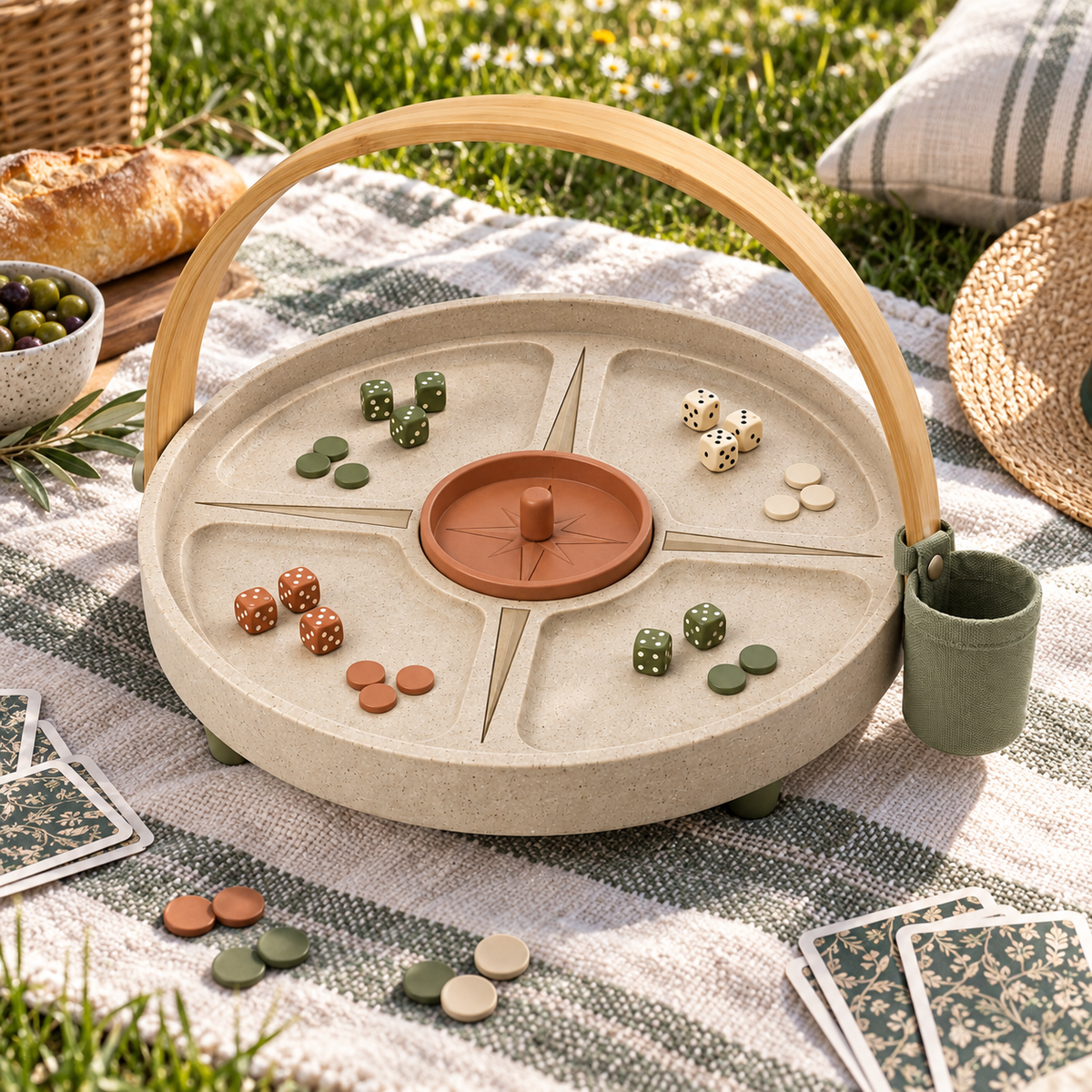 Plateau Jeux Boussole – Support ludique de plein air