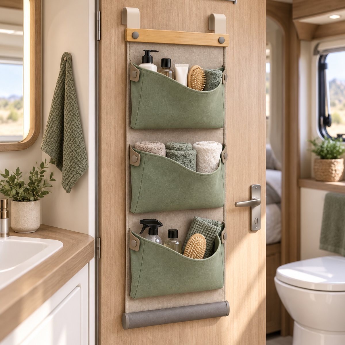Organiseur Porte Sillage – Rangement suspendu pour camping-car