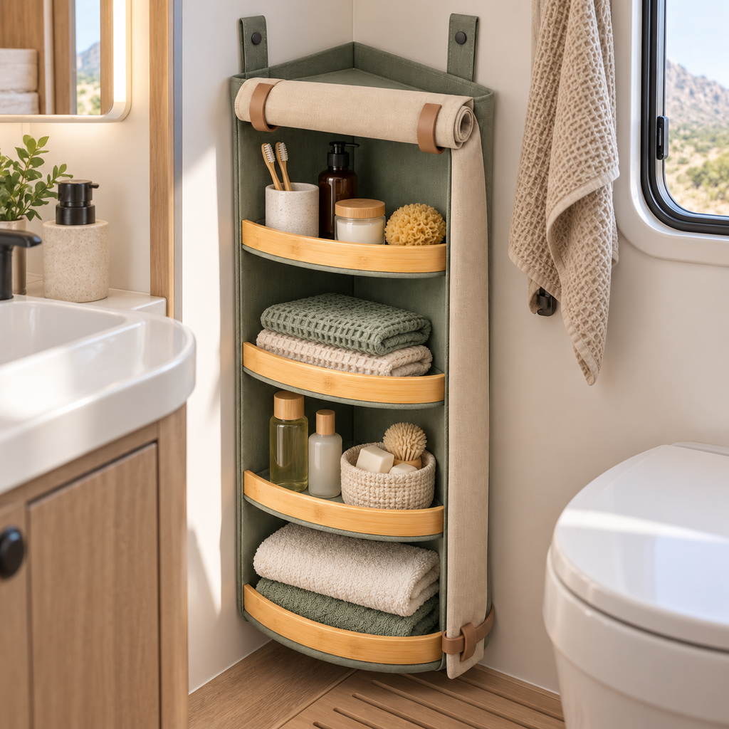 Colonne Angle Souple – Organiseur vertical pour camping-car