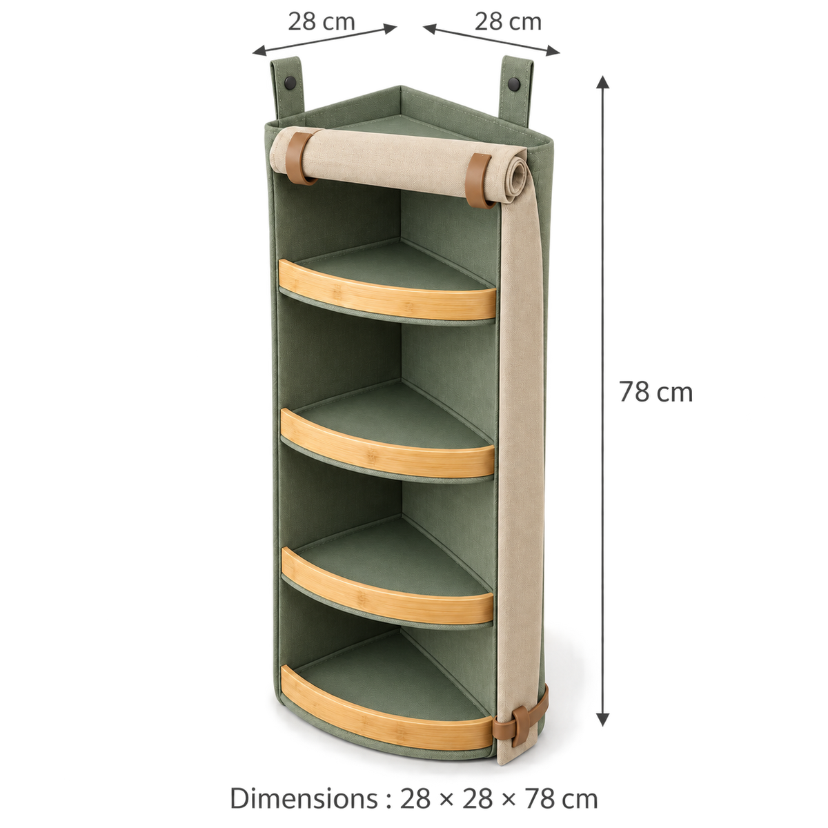Colonne Angle Souple – Organiseur vertical pour camping-car