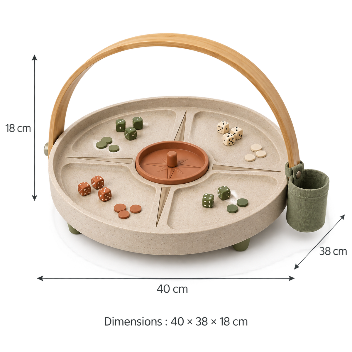 Plateau Jeux Boussole – Support ludique de plein air