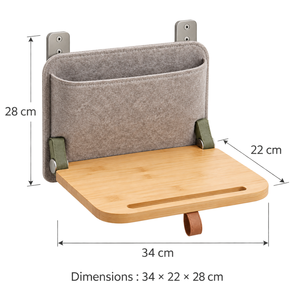 Tablette Chevet Escamotable – Rangement compact pour camping-car